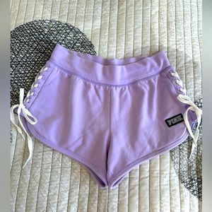 PINK comfy shorts with laces